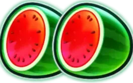 Wassermelone und Trauben Symbole in der Auszahlungstabelle